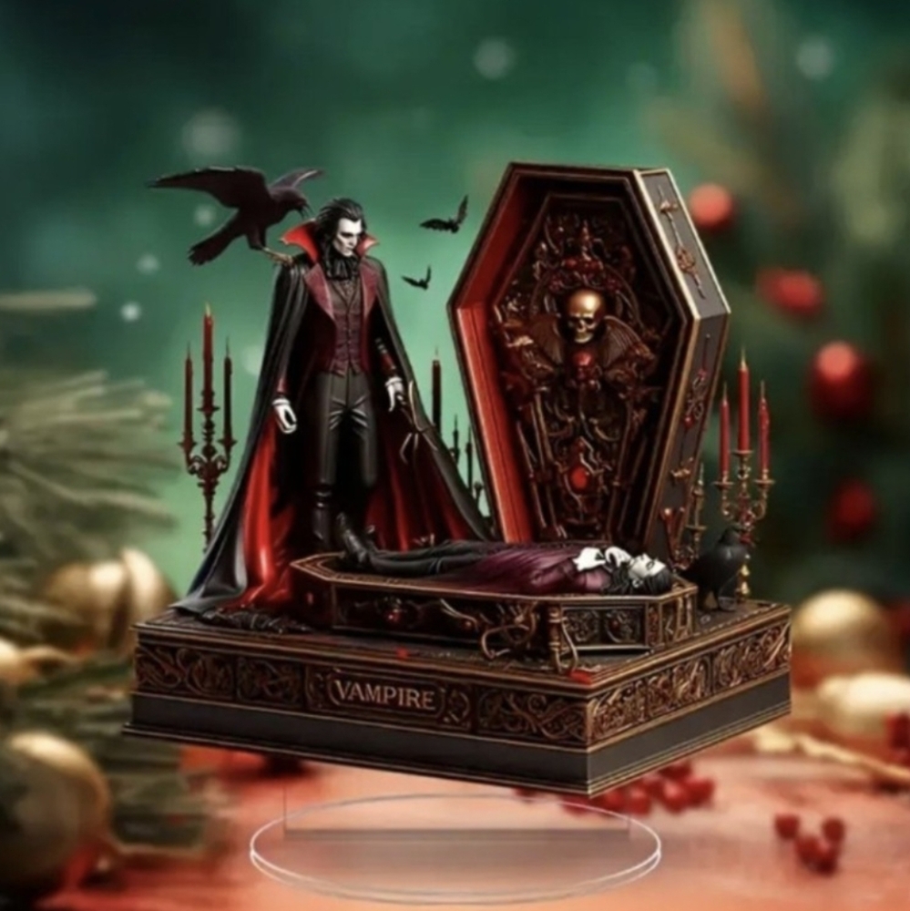 3 different styles 2D acrylic decorations